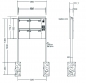 Preview: Leabox Briefkastenanlage freistehend, LEA 20, Kastenformat 370x330x100mm, mit Klingel - und Lichttaster und Vorbereitung Gegensprechanlage, 4-teilig